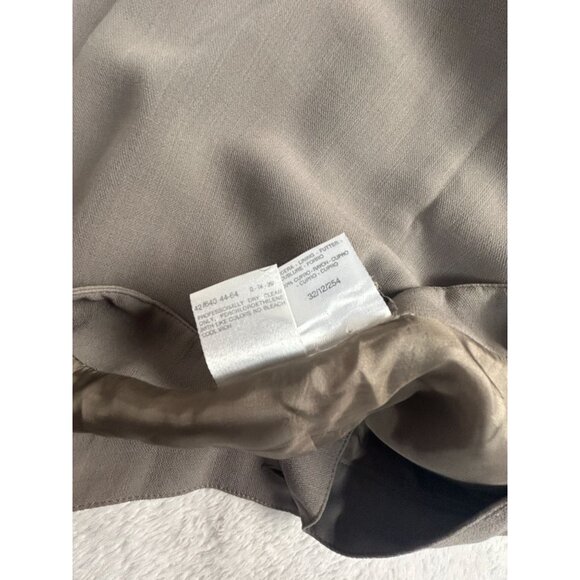 MaxMara Womens Wool Blend Pencil Skirt Size 10 Taupe Made in Italy Career Office - Picture 4 of 8